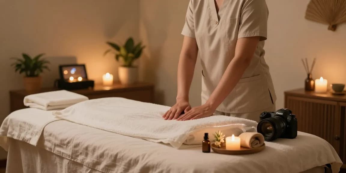 King's City service room featuring relaxing atmosphere for 왕십리출장마사지 therapy session.