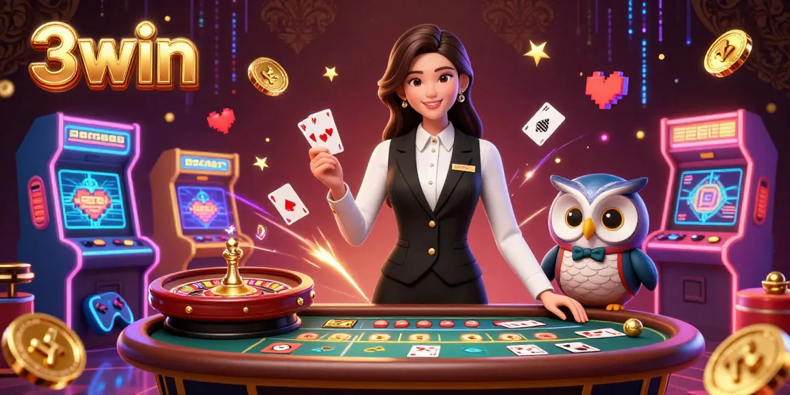 Engage with the vibrant 3win casino scene featuring lively dealers, classic games, and dynamic elements.