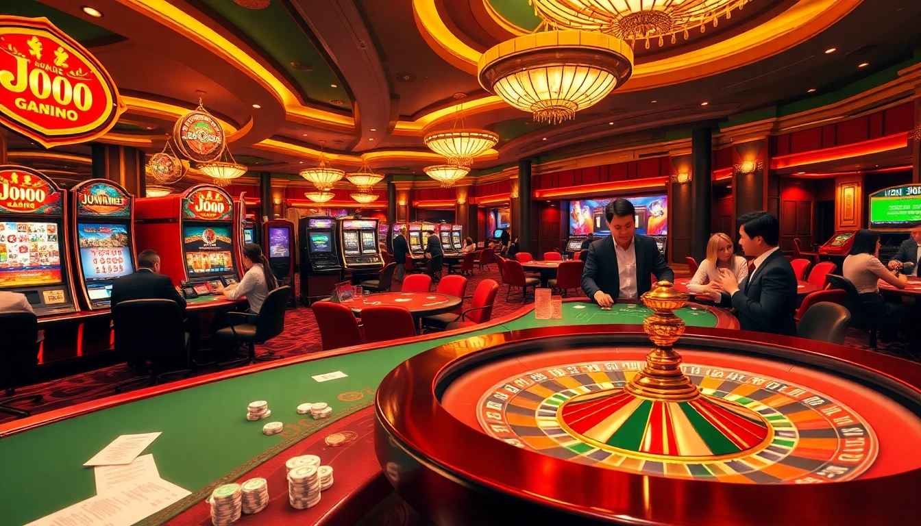 Experience the excitement of Jun 88 at a vibrant casino with lively games and professional dealers.