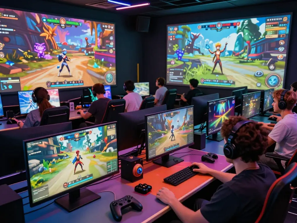 Exciting players enjoying a sex game in a vibrant online gaming environment.