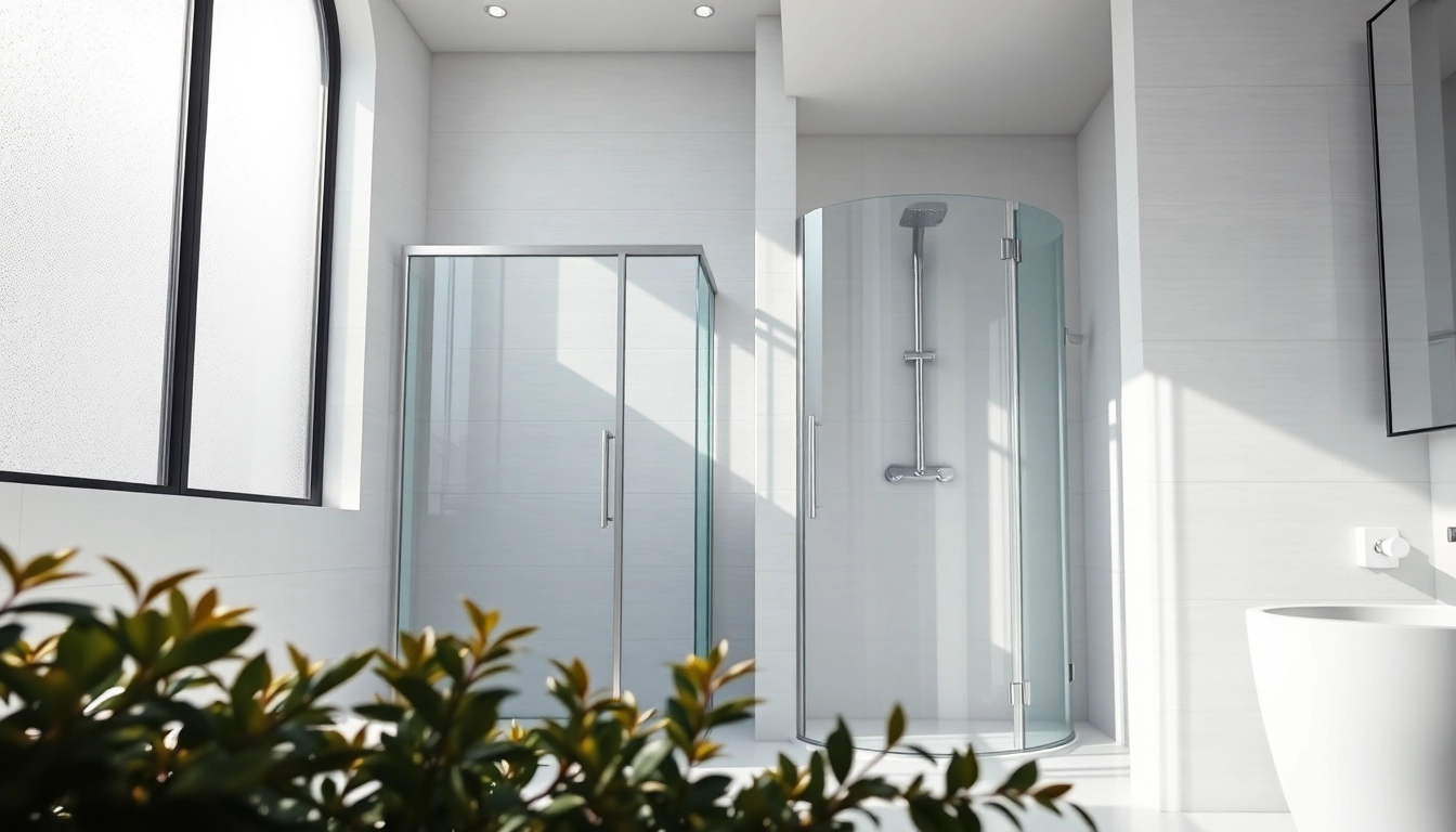 Experience elegant showers designed in a modern bathroom with natural lighting and sleek features.