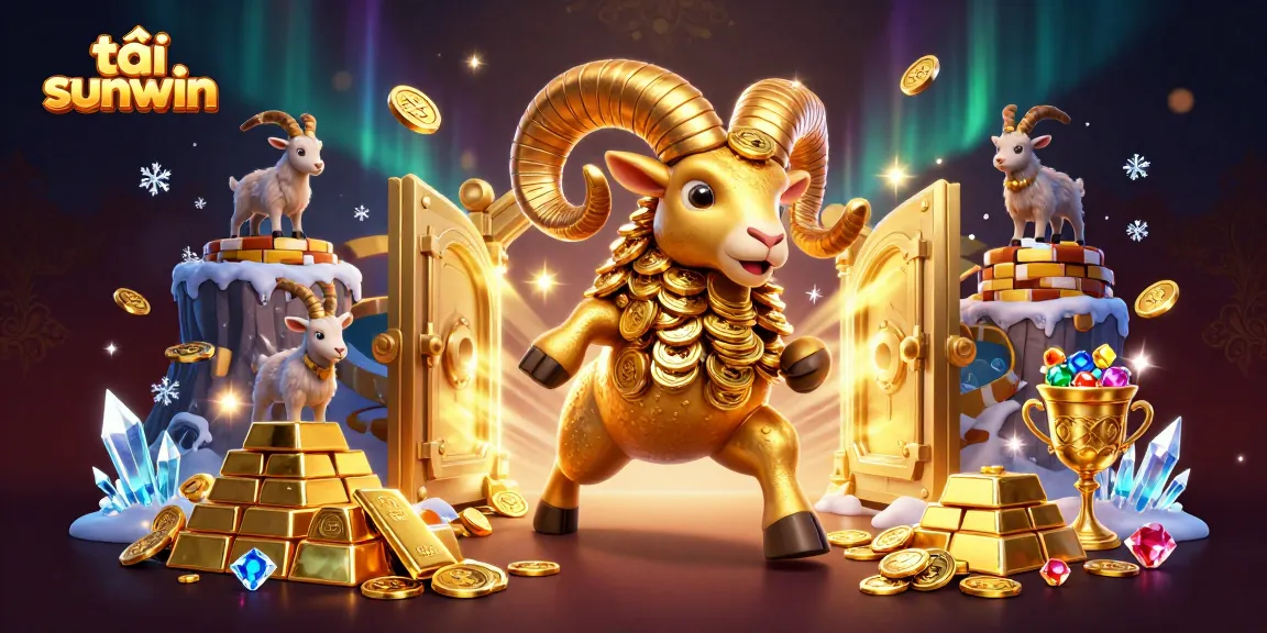 Engage in the thrill of tải sunwin with stunning 3D casino illustration packed with gold and treasures.