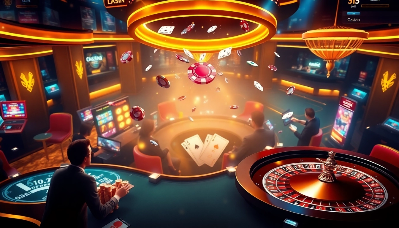Engage in thrilling gameplay at 58win đăng nhập with vibrant casino tables and dynamic poker action.