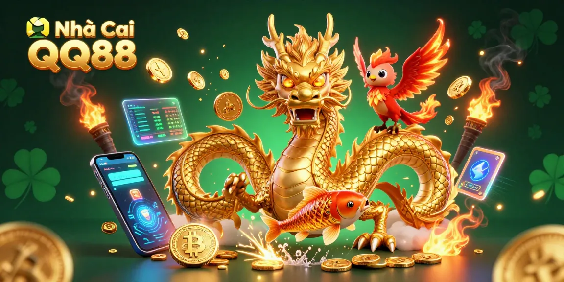 Experience the excitement at Nhà Cái QQ88 with thrilling games and vibrant casino elements.