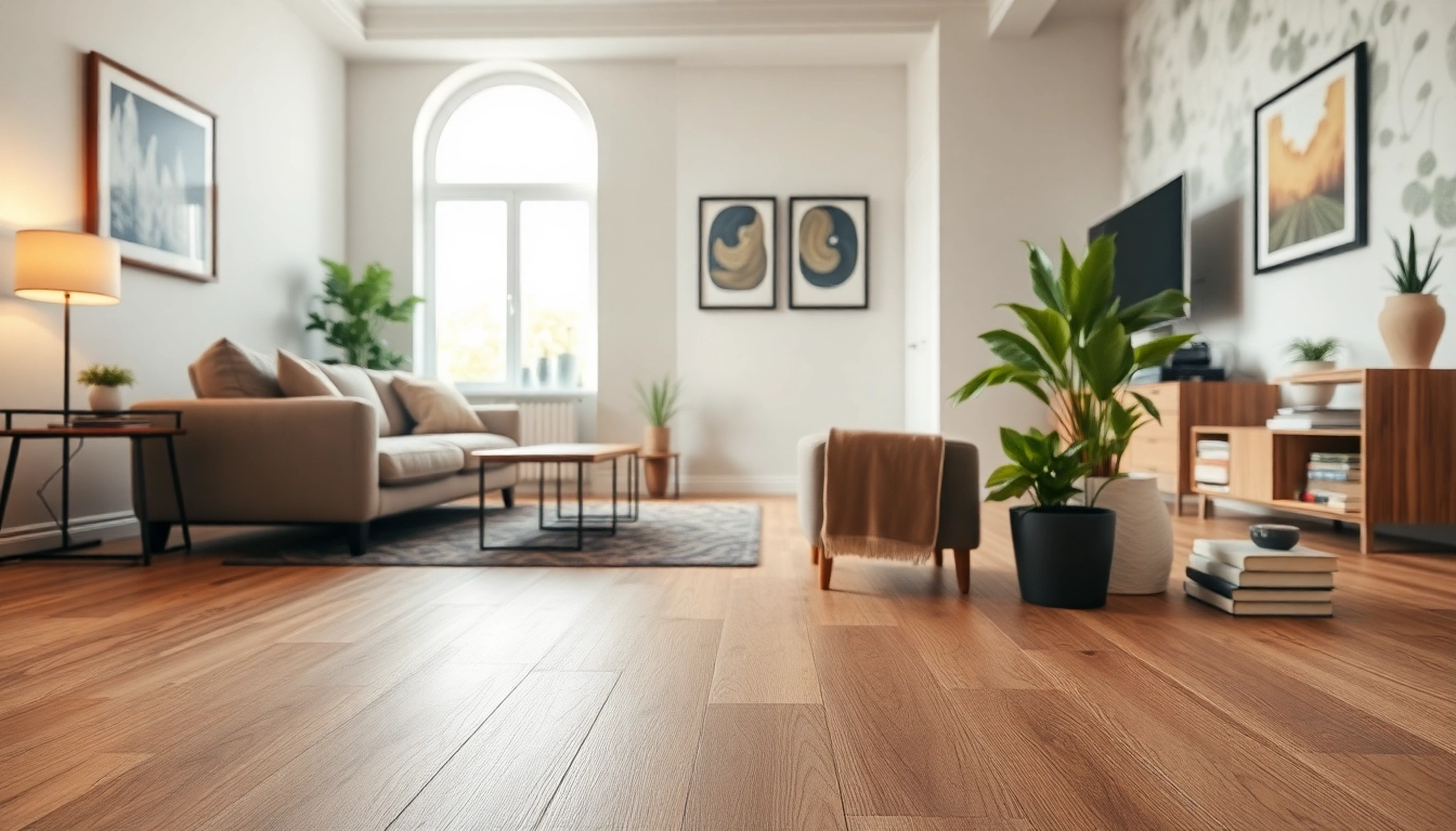 Elevate your space with lvp floors, showcasing beautiful flooring in a modern living room setting.