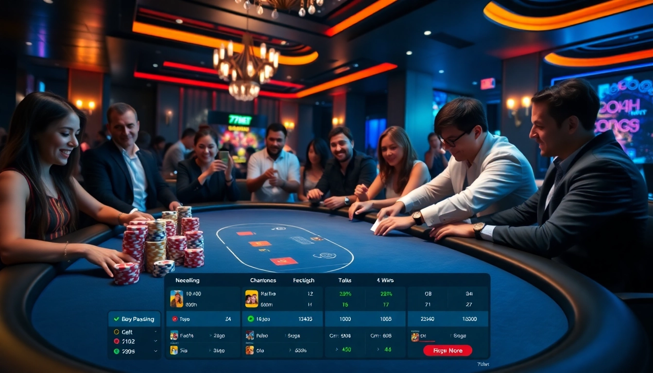 Experience the thrill of gambling with 789bet's vibrant poker table and interactive gaming interface.