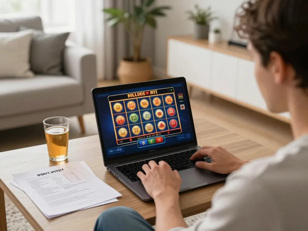 lv88 online casino gaming experience with a player focused on slots and strategy notes
