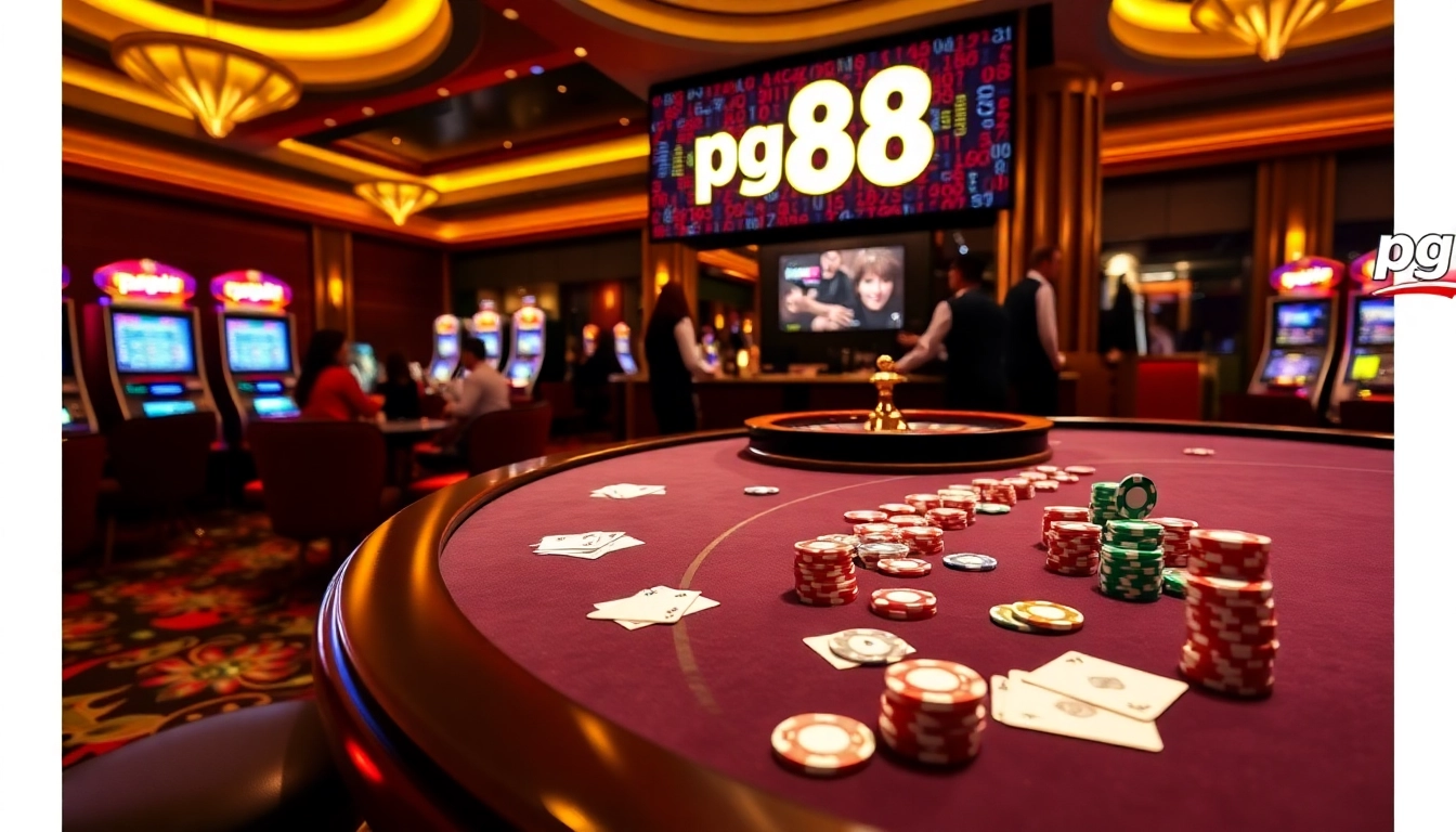 Experience excitement at pg 88 with vibrant poker games and casino tables ready for action.