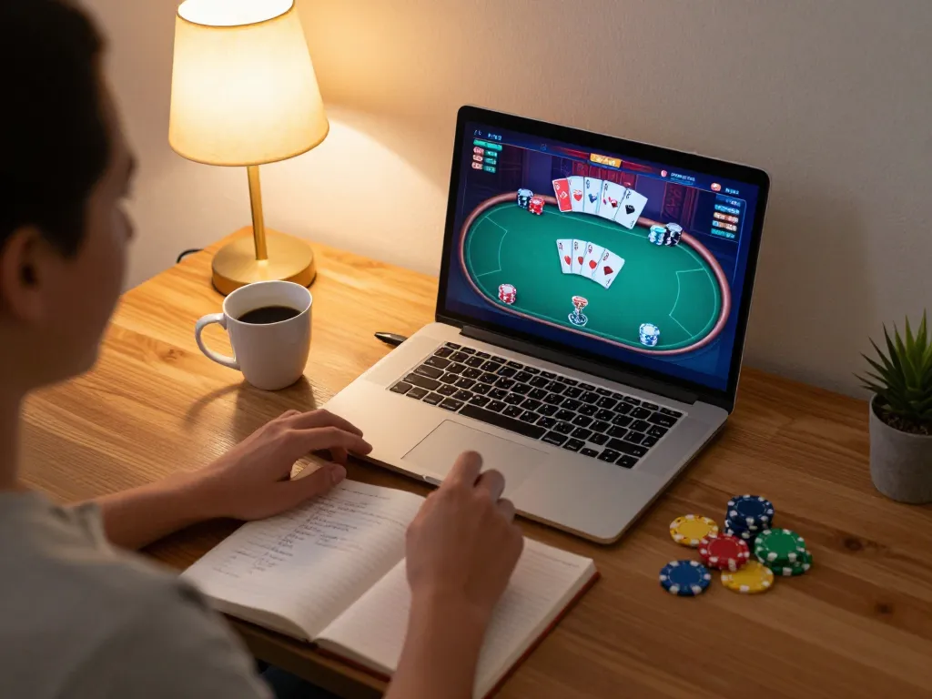 Experience excitement with nhà cái uy tín Sunwin while playing poker online in a cozy home setup.