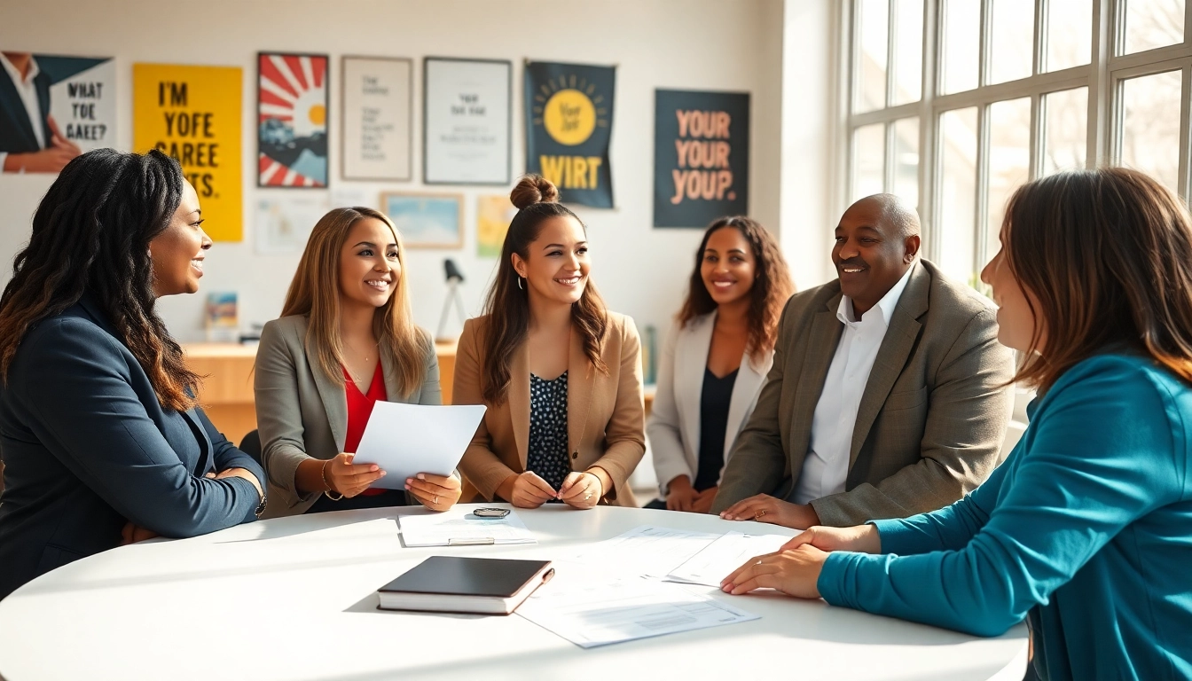 How to find my perfect career counselor guiding job seekers in an uplifting environment.