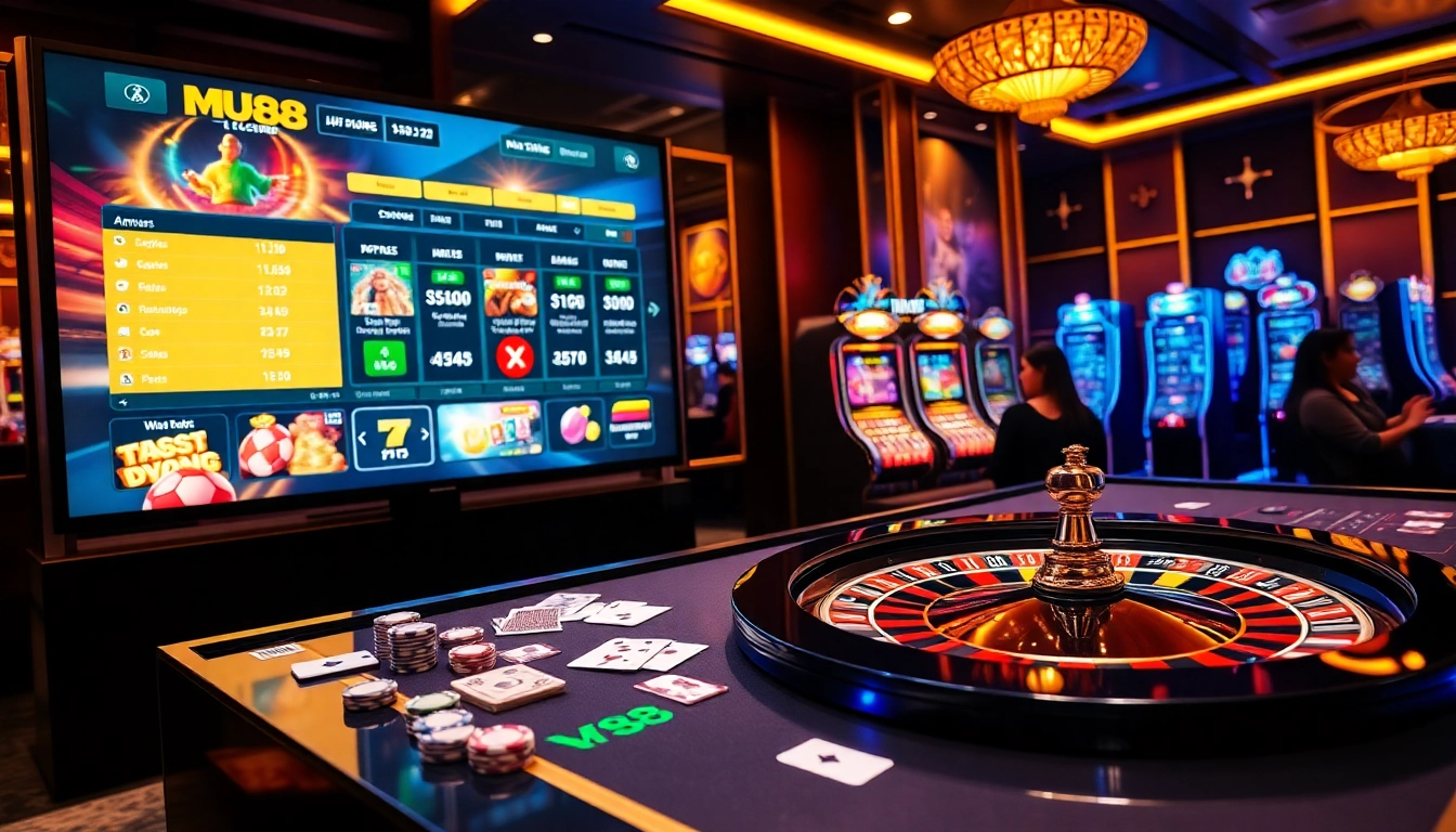 Experience the thrill of gambling with MU88’s exciting online casino gameplay.