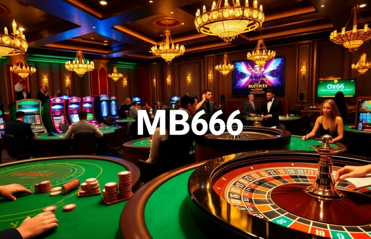 Experienced players enjoying high-stakes gaming at MB66 casino tables.