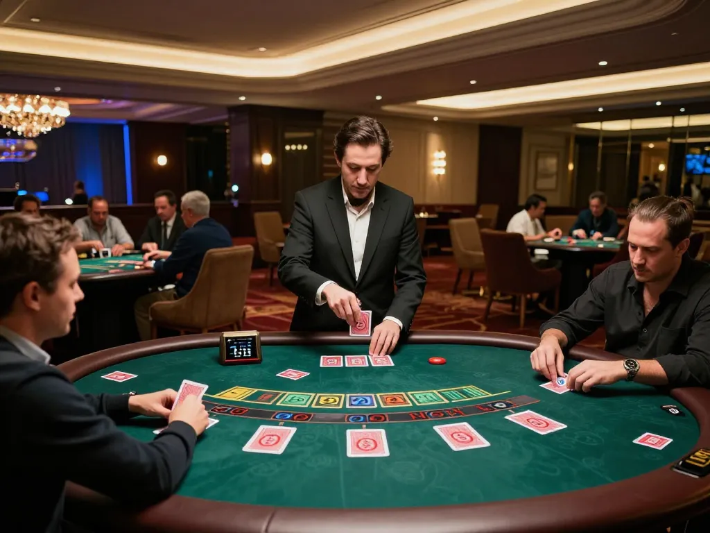 Players enjoying strategic gameplay at Sonclub's live casino tables for an exciting experience.