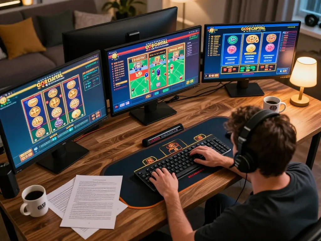 Engaging online gaming session showcasing GO8 CAPITAL platform with active player strategies
