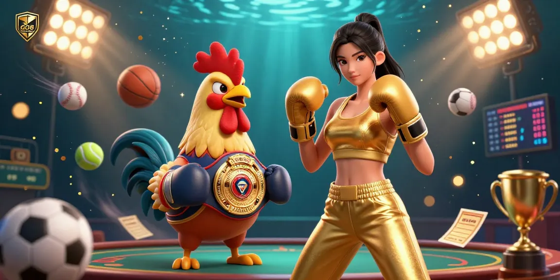 Engage with GO8's vibrant casino experience featuring animated elements and a dynamic atmosphere.