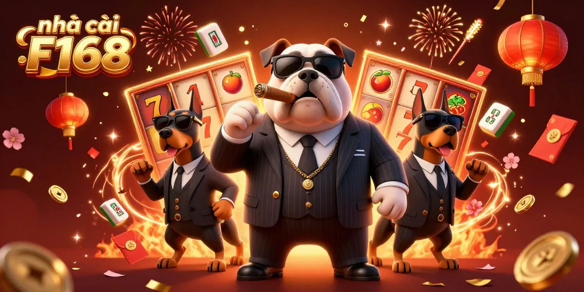 Engage with exciting games at nhà cái F168, featuring a vibrant 3D casino scene with unique characters and dynamic elements.