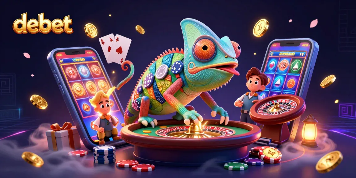 Engage with debet's vibrant casino scene showcasing thrilling slot games and poker excitement.